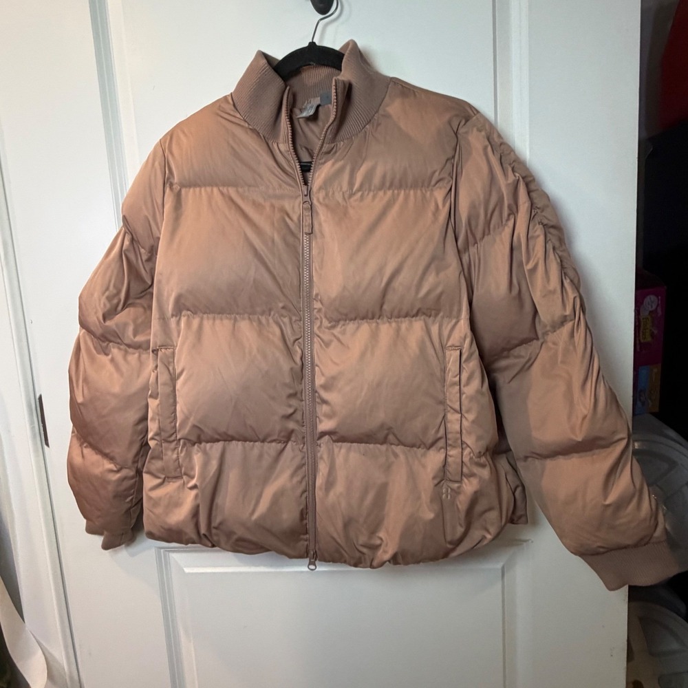 Sweaty Betty Womens Puffer Jacket Quilted Bomber Mauve Size 10 L